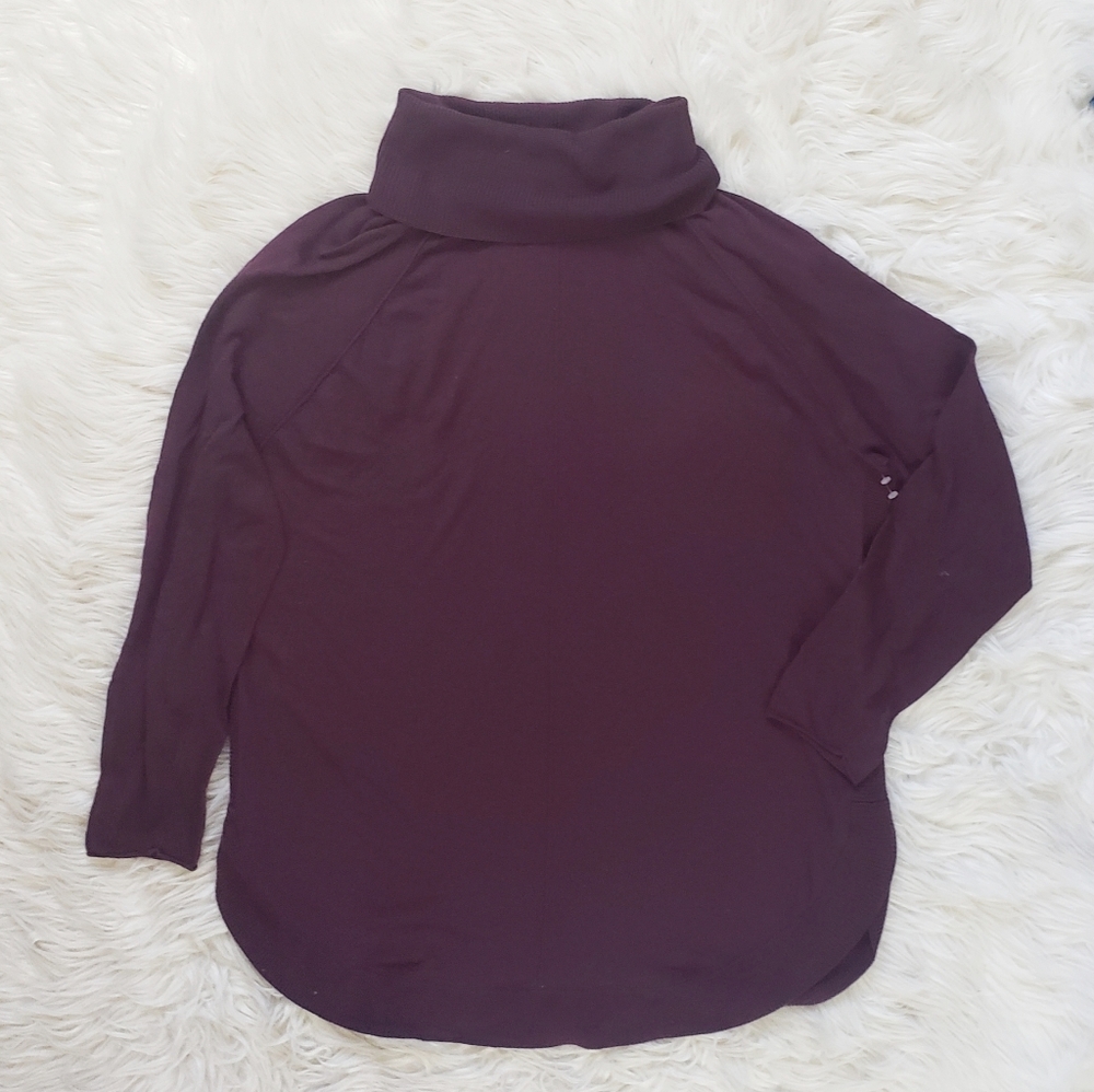 NEW Caslon Turtleneck Tunic Maroon Sweater - Picture 2 of 8